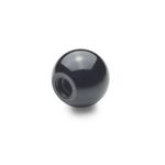 Handle Elesa Ganter DIN 319-KU-40-M12-C, black