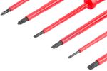 Screwdriver Set Strend Pro SD0104, VDE 6-piece, flat + Phillips, electrician's, 1000V