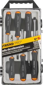 Csavarhúzó készlet Strend Pro SD0641, 6 részes, lapos + Phillips