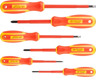 Sada skrutkovačov Strend Pro SD0118, VDE 6 dielna, ploché + Phillips, elektrikárska, 1000V