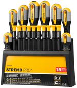 Csavarhúzó készlet Strend Pro SDX72-118, 18 részes, Torx + lapos + Phillips