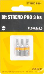 Bit Strend Pro Plochý 0,6x4, bal. 3 ks