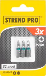 Bit Strend Pro Pozidriv, PZ 0, pack of 3 pcs