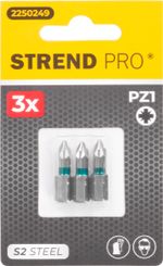 Bit Strend Pro Pozidriv, PZ 1, pack of 3 pcs