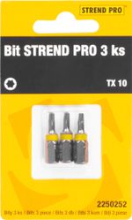 Bit Strend Pro Torx, TX 10, pack of 3 pcs
