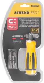 Set of bits with screwdriver 12in1 Strend Pro, bits (25mm)