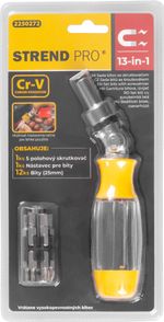 Bit Set Strend Pro SDX22-114, 14-piece, with jointed ratchet screwdriver