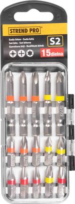 Bit Set Strend Pro EVE-12076, 15-piece, L-25/50 mm, S2