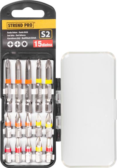 Set of bits EVE-12076 • 15 pieces, Bit 25/50 mm, S2