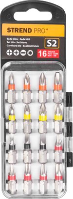 Bit Set Strend Pro EVE-12078, 16-piece, L-25 mm, S2