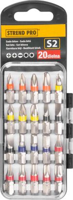 Bit Set Strend Pro EVE-12079, 20-piece, L-25 mm, S2