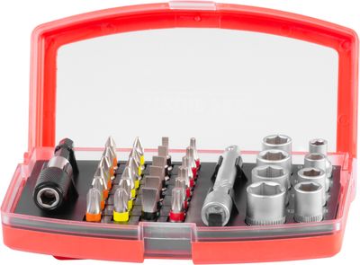 Készlet bites EVE-12091 • 34 részes, Bit 25 mm, S2, CrV