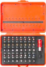 Set of bits 41pcs Strend Pro, with magnetic bit holder, bit 25mm, S2
