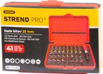 Set of bits 41pcs Strend Pro, with magnetic bit holder, bit 25mm, S2