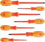 Screwdriver Set Strend Pro YF20719, VDE 7-piece, flat + Phillips, electrician's, 1000V