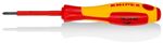 Screwdriver KNIPEX 98 24 00, 162 mm, PH 0, VDE 1000V