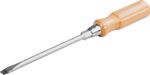 Screwdriver Format 6260-0100, Cr-V, flathead, wooden handle