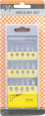Bit Set Strend Pro BS2877, 16-piece + bit holder