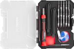 Bit készlet Strend Pro Premium ComfortGrip DL134, 23 részes, csavarhúzóval, mobiltelefon javításhoz