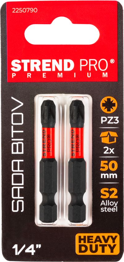 Bit Strend Pro Premium Pozidriv, PZ 3, pack. 2 pcs