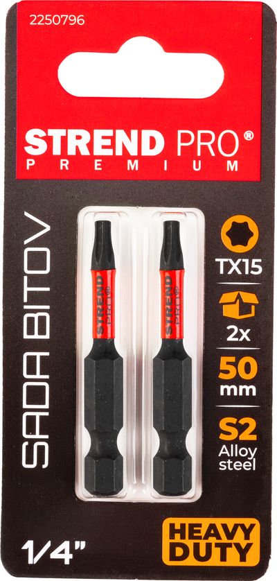 Bit Strend Pro Premium Torx, T 15, csomag 2 db