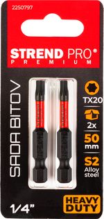 Bit Strend Pro Premium Torx, T 20, csomag 2 db