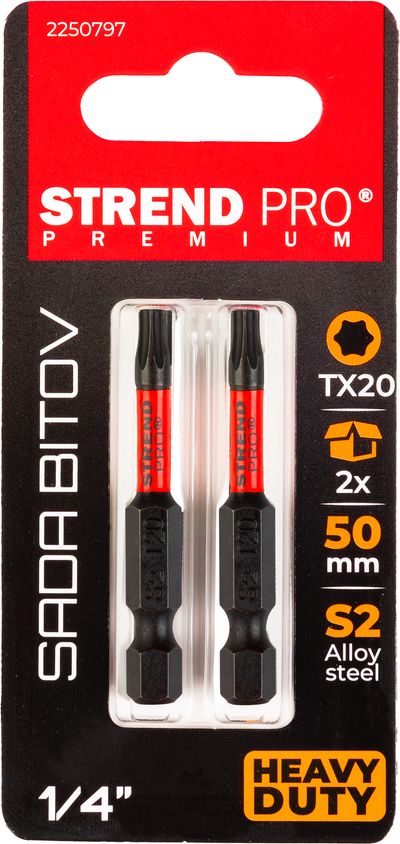 Bit Strend Pro Premium Torx, T 20, pack. 2 pcs