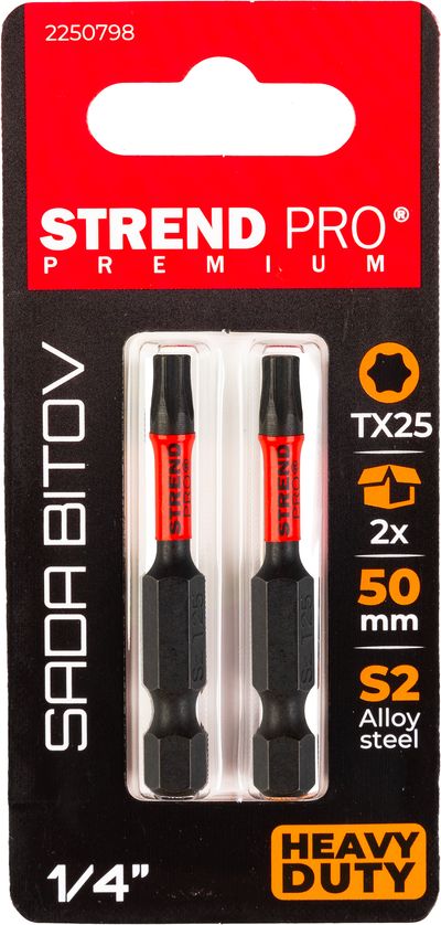 Bit Strend Pro Premium Torx, T 25, pack. 2 pcs