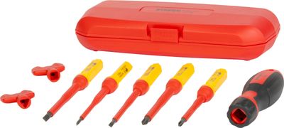 Screwdriver Set Strend Pro, VDE 8-piece, flat + Phillips, electrician's