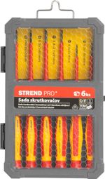 Screwdriver Set Strend Pro, VDE 6-piece, flat + Phillips, electrician's