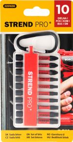 Bitkészlet Strend Pro Premium, PH, PZ, TORX, S2 szilárdság, 1/4", 50mm, 10 részes