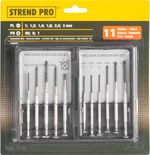 Órás csavarhúzókészlet Strend Pro SD5011, 11 részes, mini