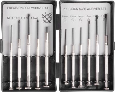 Precizion mini screwdriver set 11pcs Strend Pro, for watchmaker