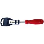 Screwdriver CT040250 Flat, 1.2x8x250, 8x10 mm, RedPlast, flathead