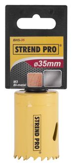Hole Saw Strend Pro BHS44, 35 mm, M3 Bi-metal, for metal, saw-type