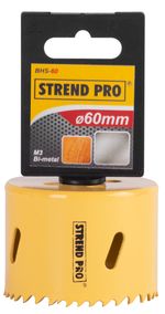 Lyukfúró Strend Pro BHS44, 60 mm, M3 Bi-metal, fém lyukfúró, fűrész típusú