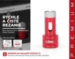 Koronafúró Strend Pro Premium DCB11, 20 mm, M14, koronafúró, gyémánt, professzionális