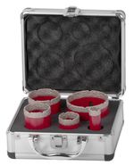 Körkivágó készlet Strend Pro Premium, DCB11S5, 20-35-45-55-72 mm, M14, gyémánt, koronák, profi