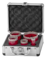 Hole Saw Set Strend Pro Premium, DCB11S5, 20-35-45-55-72 mm, M14, diamond, core bits, professional