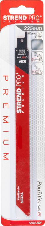 Reciprocating Saw Blade Strend Pro SBM-601, 225/0.90 mm, Bi-metal, S1122EF