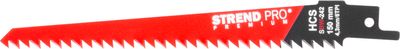 Reciprocating saw blade Strend Pro SBW-242, 150/1.25 mm, wood, HCS, S644D, 5pcs