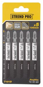 Jigsaw Blade Strend Pro T101D, 100 mm, 6T, for wood, pack of 5 pcs
