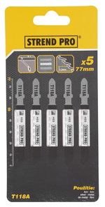 List do priamočiarej píly Strend Pro T118A 77 mm, 21z, na kov, bal. 5 ks