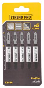 Szúrófűrész lap Strend Pro T218A 77 mm, 21f, fém, csomag. 5 db