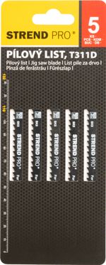 List do priamočiarej píly Strend Pro T311D 132 mm, 6z, na drevo, bal. 5 ks