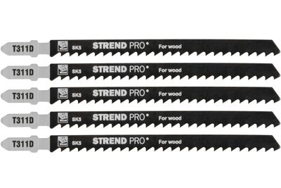 Jigsaw Blade Strend Pro T311D, 132 mm, 6T, for wood, pack of 5 pcs