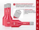 Lyukfúró készlet Strend Pro Premium DCB11S2, 6-8-10-12 mm, M14, gyémánt, koronafúrók, professzionáli