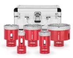 Lyukfúró készlet Strend Pro Premium DCB11S5, 20-35-45-55-68 mm, M14, gyémánt, koronafúrók, professzi