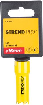 Lyukfúró Strend Pro BHS44, 16 mm, M3 Bi-metal, fém lyukfúró, fűrész típusú