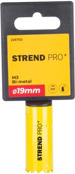Hole Saw Strend Pro BHS44, 19 mm, M3 Bi-metal, for metal, saw-type